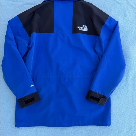 Vintage 90s North Face Black & Blue Gore Tex Rain Jacket - Picture 6 of 7